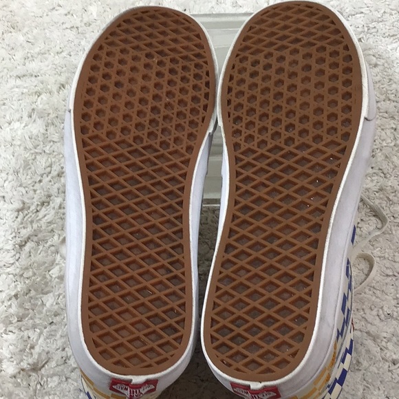 Vans men’s multicolor checkerboard high tops 11 - Picture 8 of 10